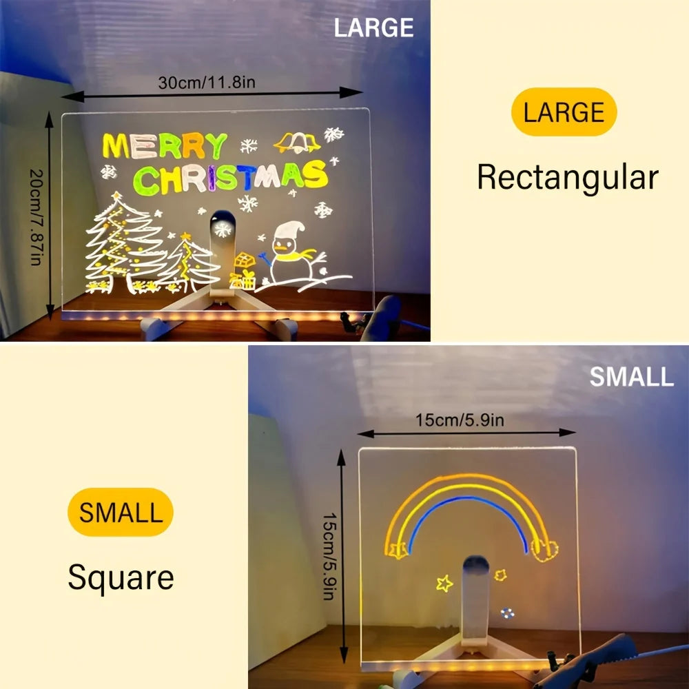 Acrylic Message Board Edge-Lit LED & USB Powered