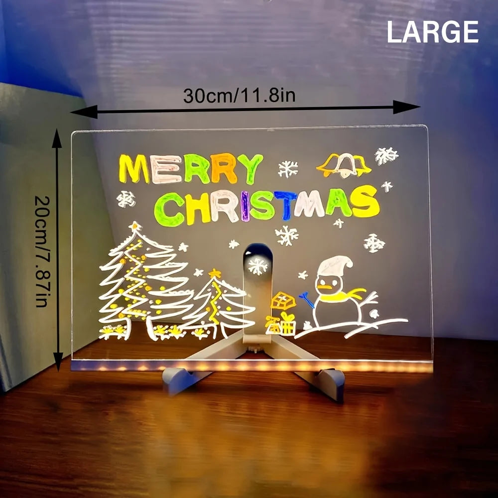 Acrylic Message Board Edge-Lit LED & USB Powered