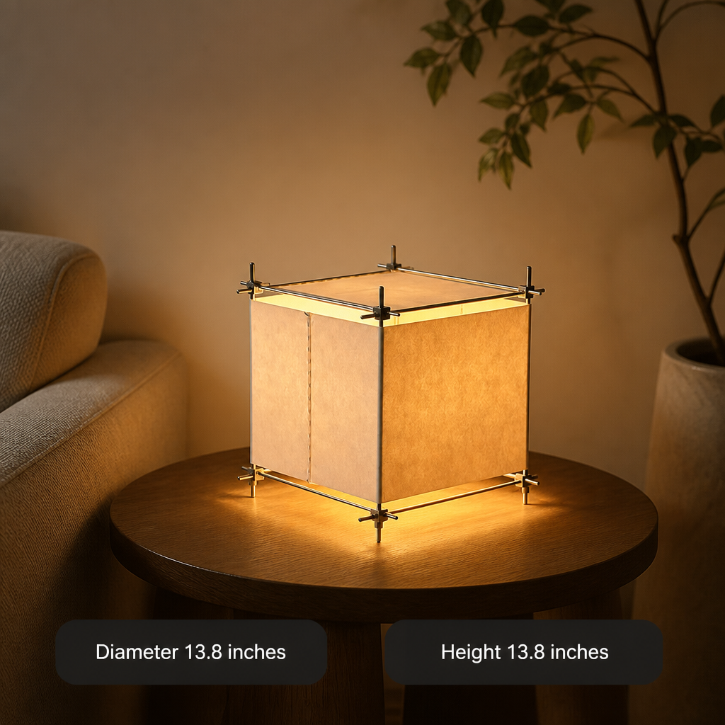 Adjustable Color Solid Wood Kraft-Paper Floor Lamp
