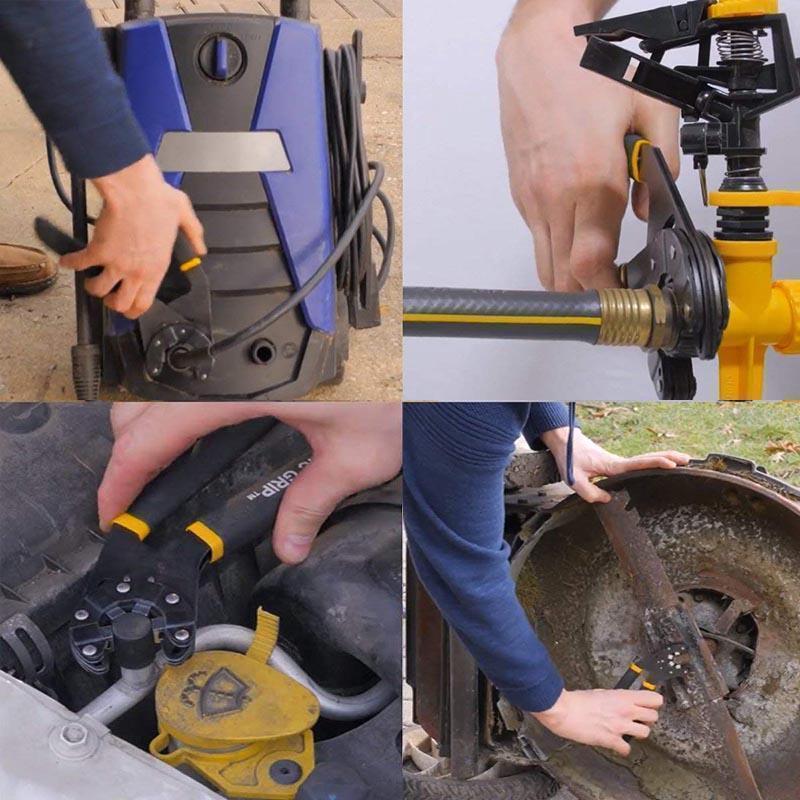 Adjustable Wrench Self-Adjusting Composite Steel Head & Non-Slip Handle