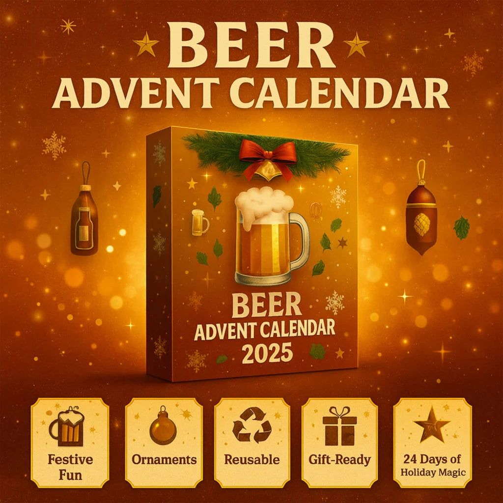 Advent Calendar 24 Resin Beer Bottle Ornaments