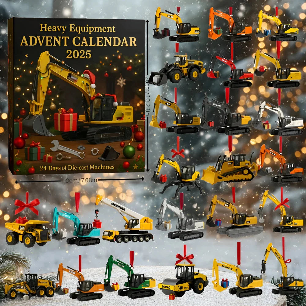 Advent Calendar Die-Cast Construction Vehicles Set of 24