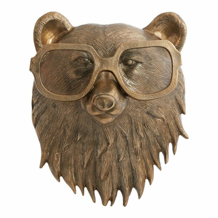 Animal Head Wall Decor Hand-Painted UV-Resistant Resin