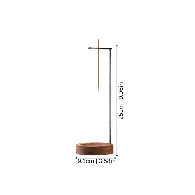 Backflow Incense Holder Downward Smoke Wooden Heat-Resistant