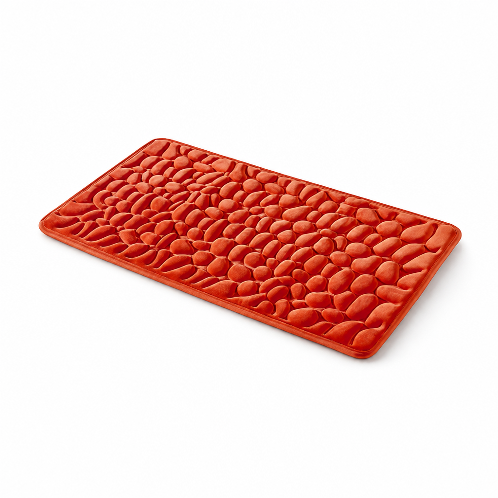 Bath Mat Quick-Drying Non-Slip Backing & Soft Comfort