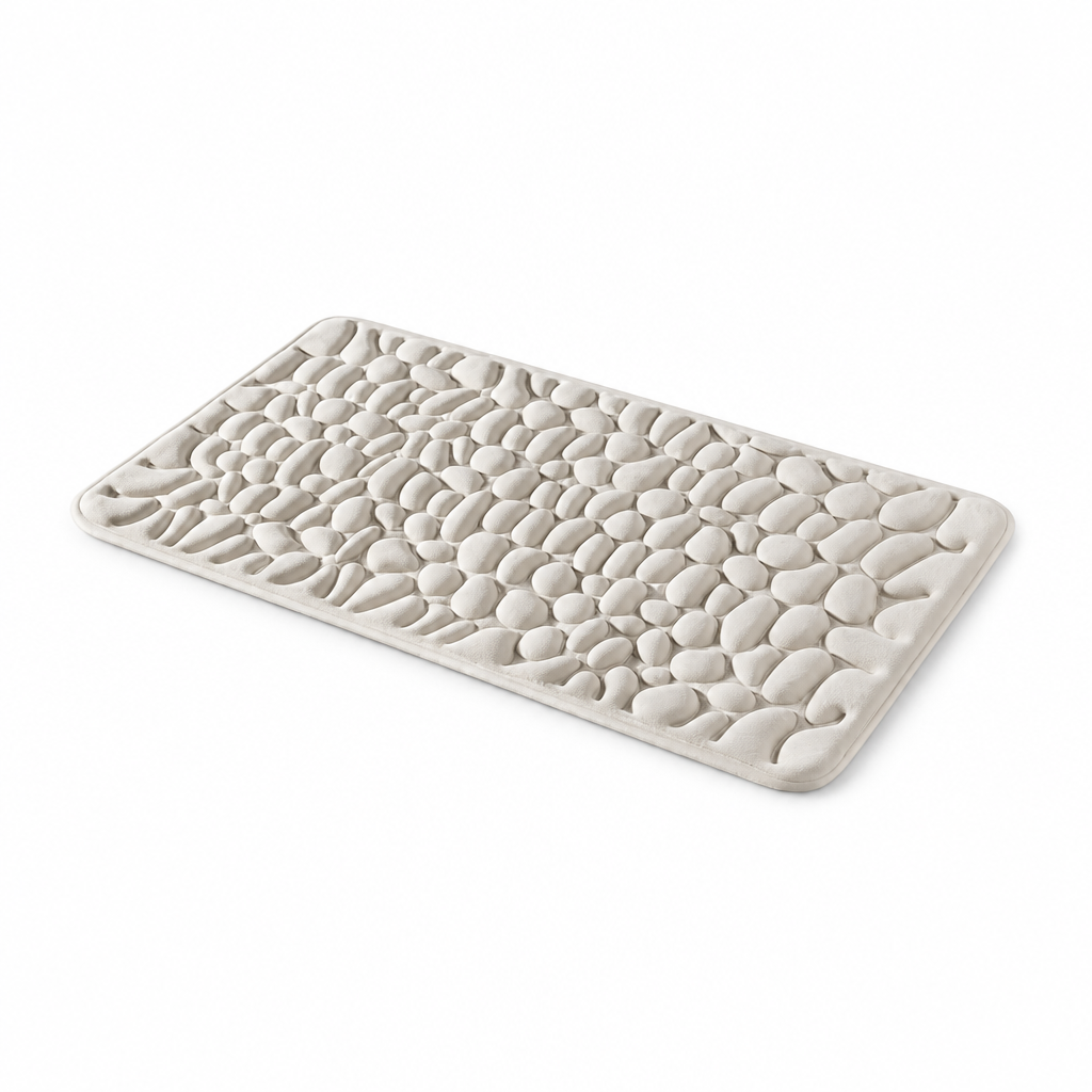 Bath Mat Quick-Drying Non-Slip Backing & Soft Comfort