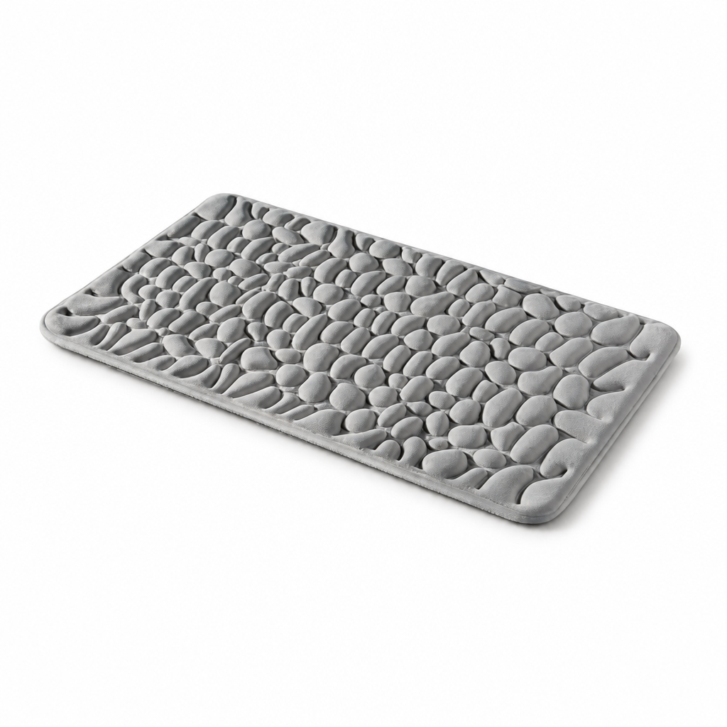 Bath Mat Quick-Drying Non-Slip Backing & Soft Comfort