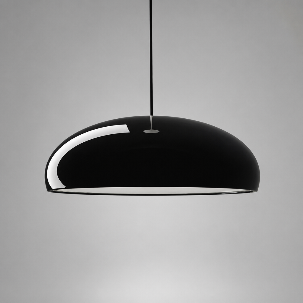 Bauhaus-Style Metal Round Chandelier
