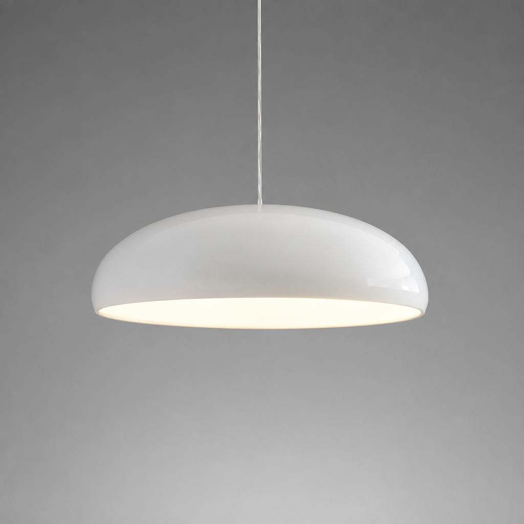 Bauhaus-Style Metal Round Chandelier