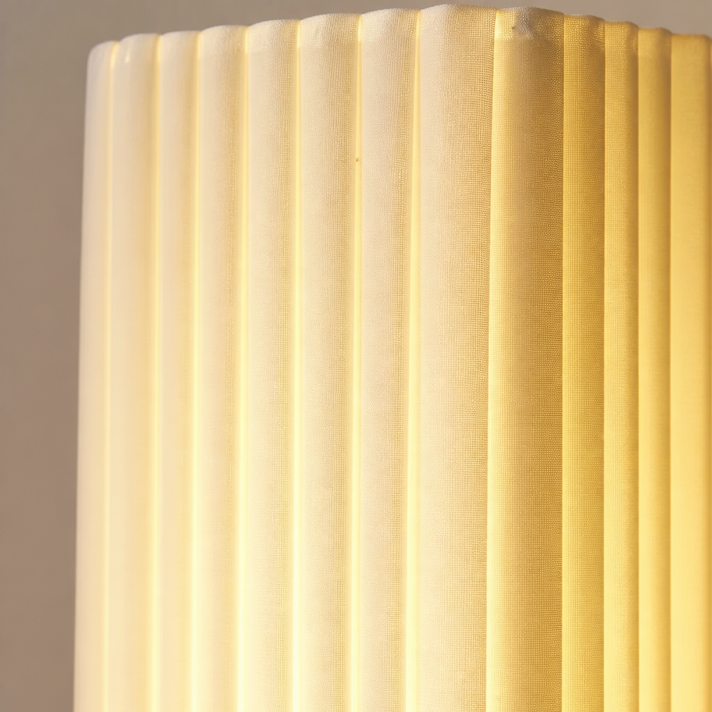 Bauhaus-Style Wood LED Hand-Knitted Floor Lamp