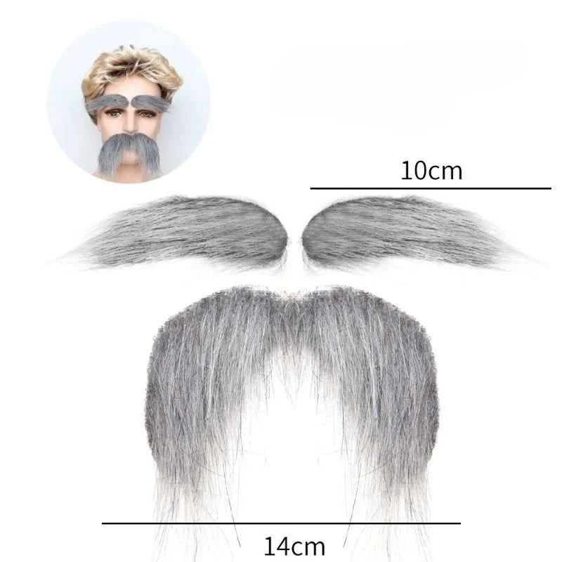 Beard & Eyebrows Set Self-Adhesive Residue-Free