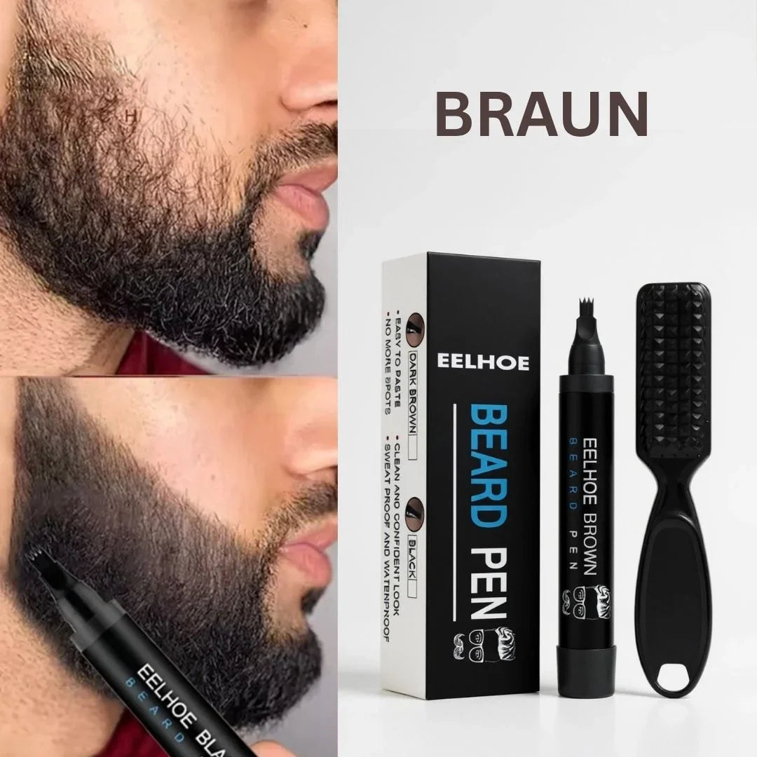 Beard Filling Kit Angled Tip & Blending Brush