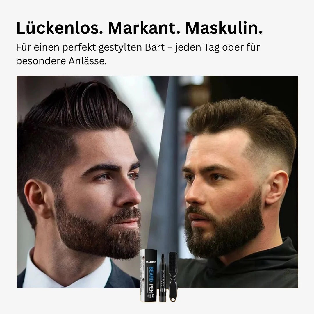 Beard Filling Kit Angled Tip & Blending Brush