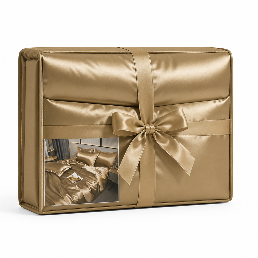 Bedding Set Silk-Like Breathable Polyester 4-Piece