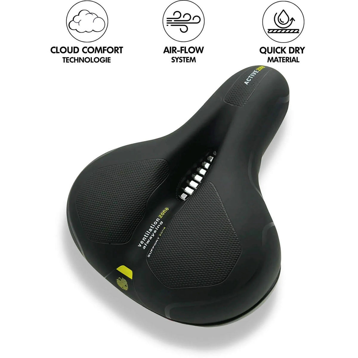 Bicycle Saddle Ergonomic Memory Foam & Shock-Absorbing