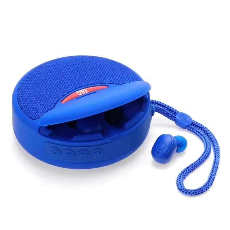Bluetooth Speaker 2-in-1 Subwoofer & Earbuds