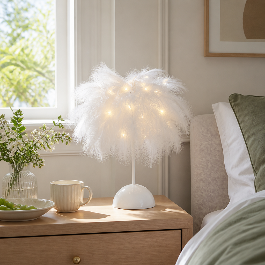 Boho Feather String Lights
