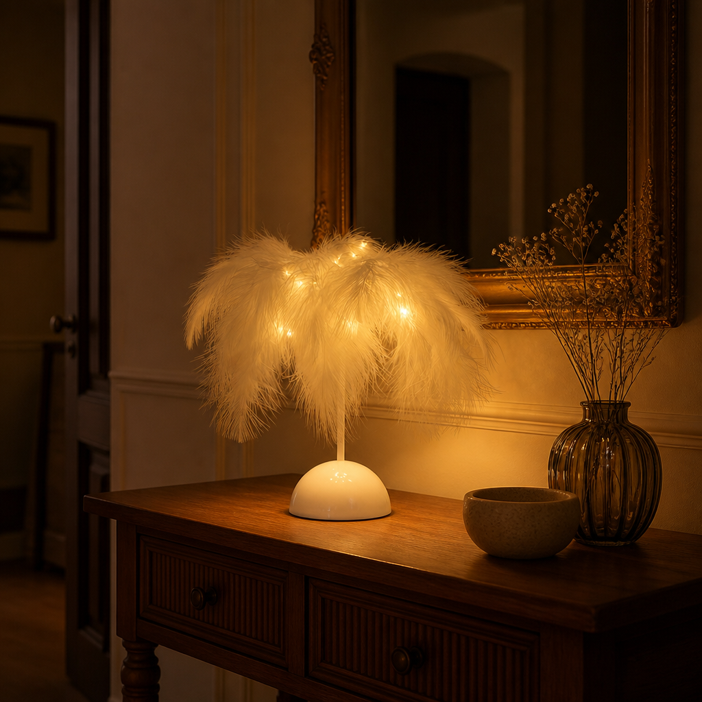 Boho Feather String Lights