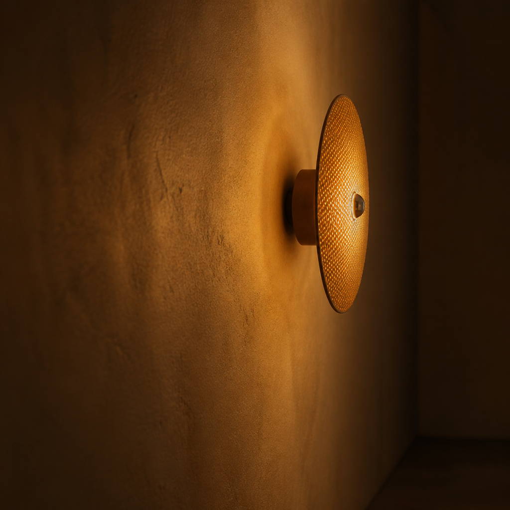 Boho Imitation Rattan Wall Sconce