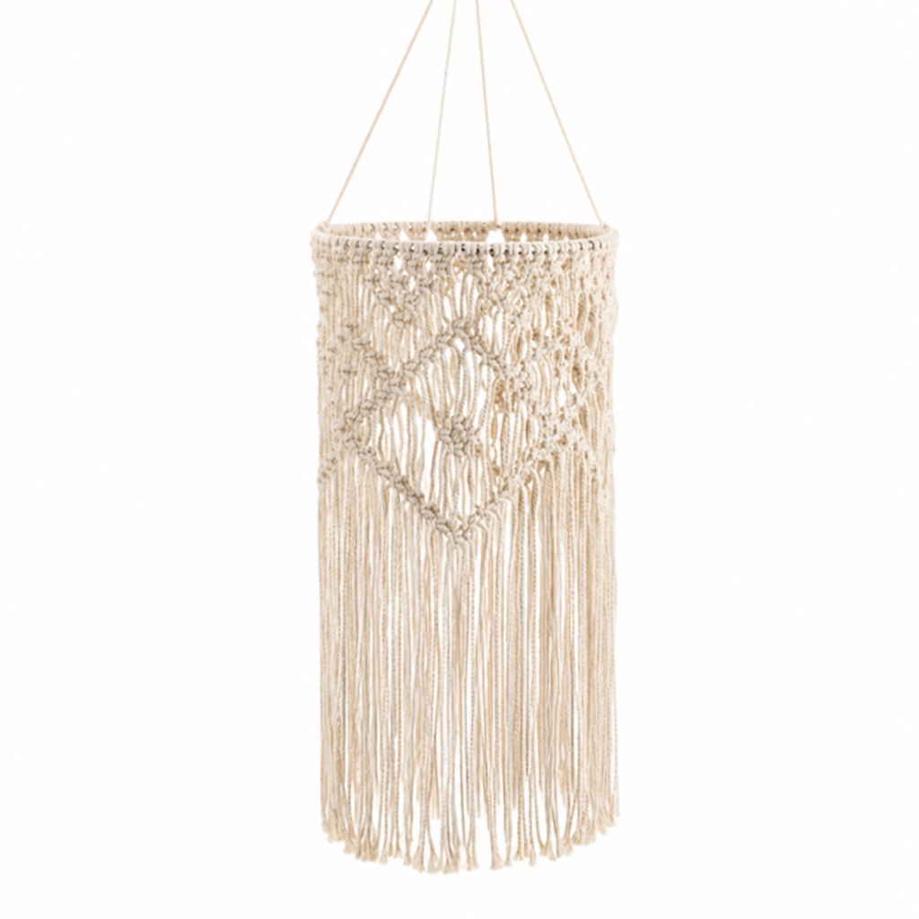 Boho Macrame Pendant Light