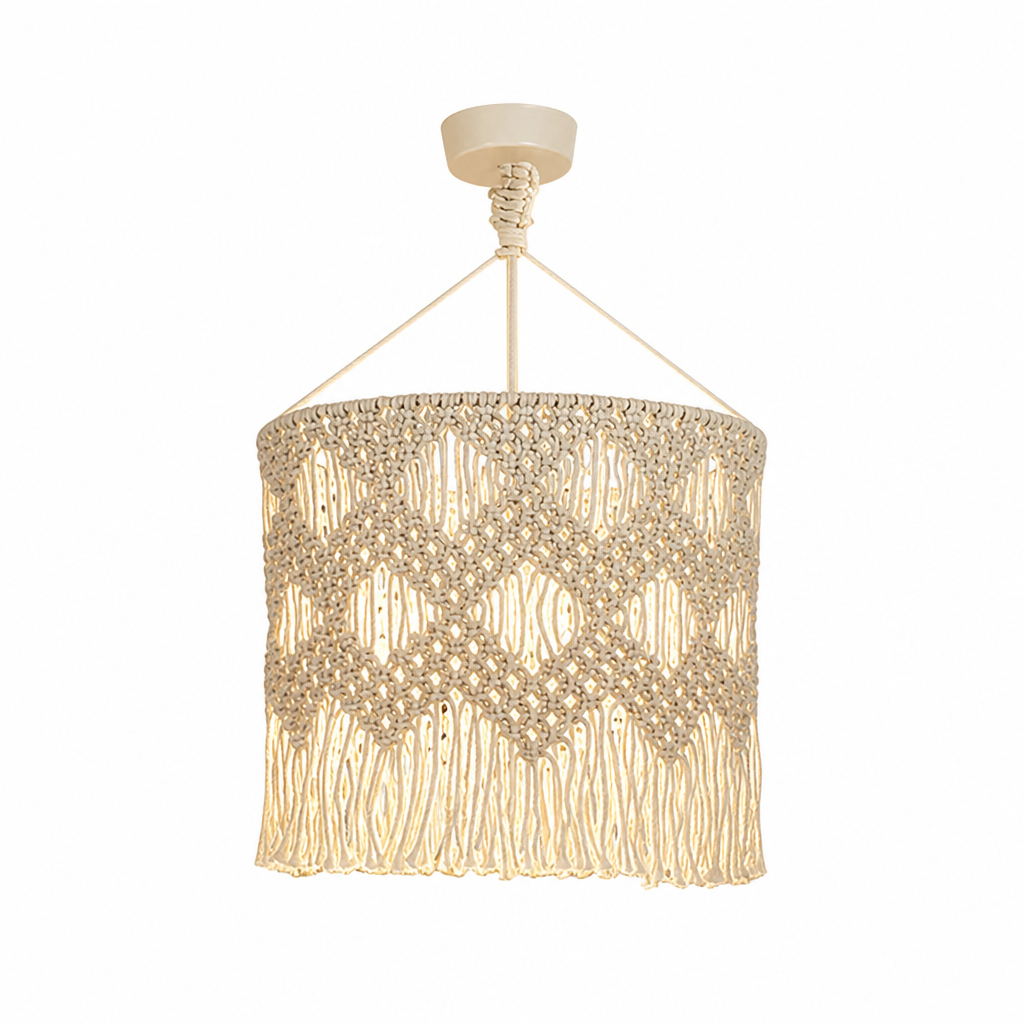 Boho Rattan Handwoven Pendant Light