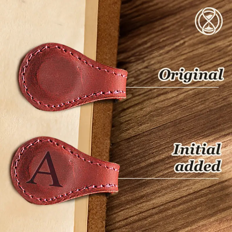 Bookmark Genuine Leather Magnetic Closure