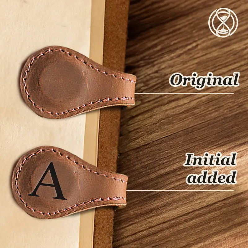 Bookmark Genuine Leather Magnetic Closure