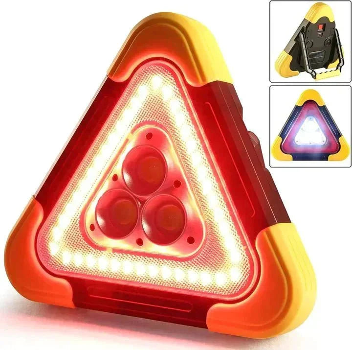 Car Emergency Lamp Solar Charging Flashlight & Power Bank