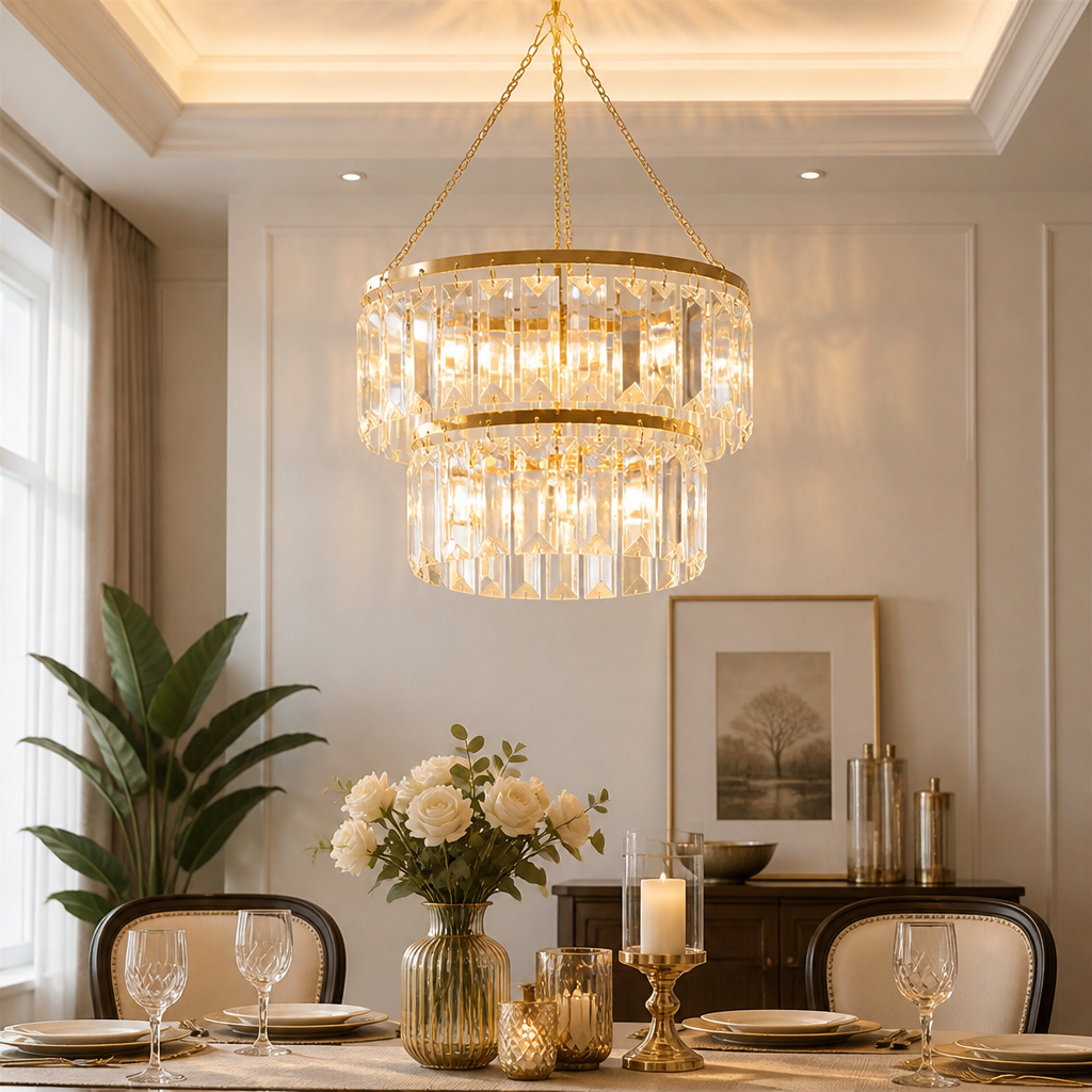 Champagne Gold Triangle String Lights