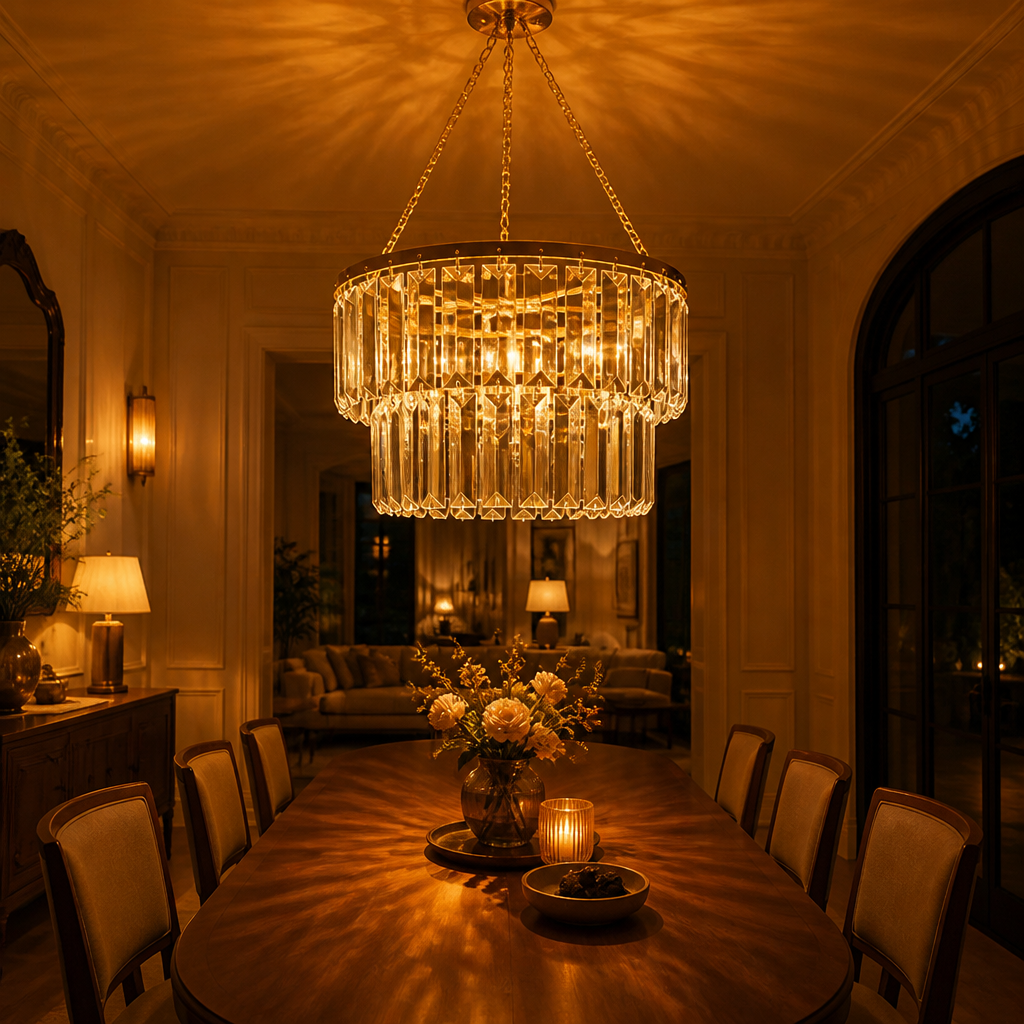 Champagne Gold Triangle String Lights