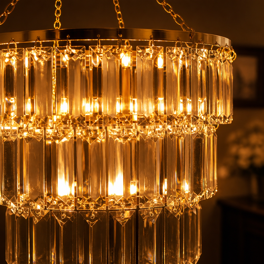 Champagne Gold Triangle String Lights