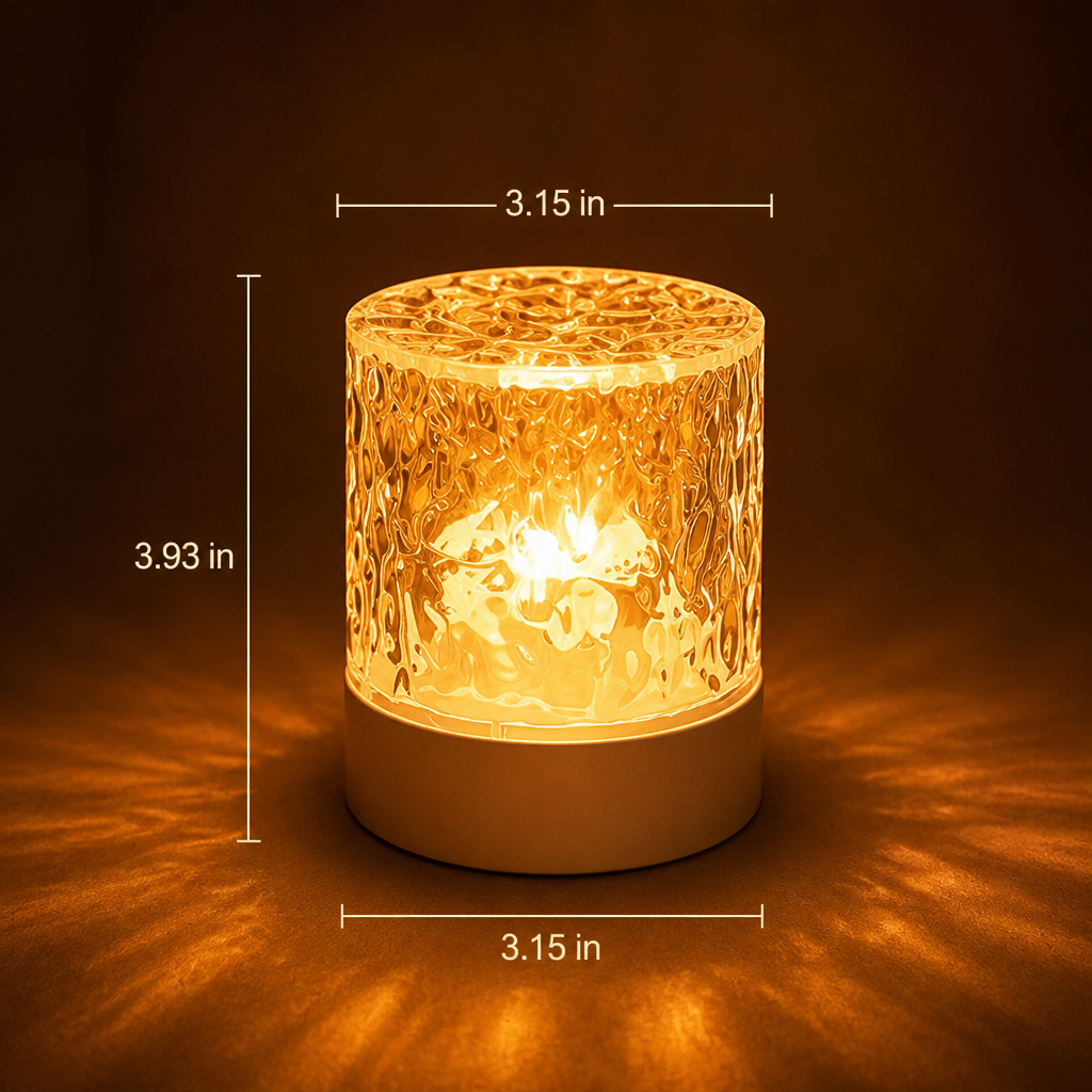 Colorful LED Simulated Flame Night Light