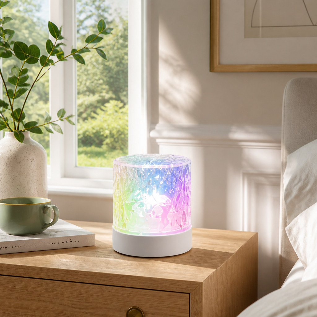 Colorful LED Simulated Flame Night Light