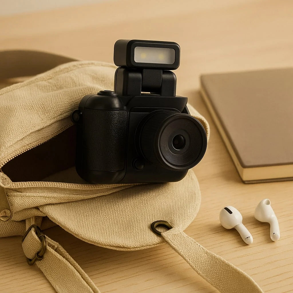 Compact Digital Camera 1080p HD Retro Design USB Charging