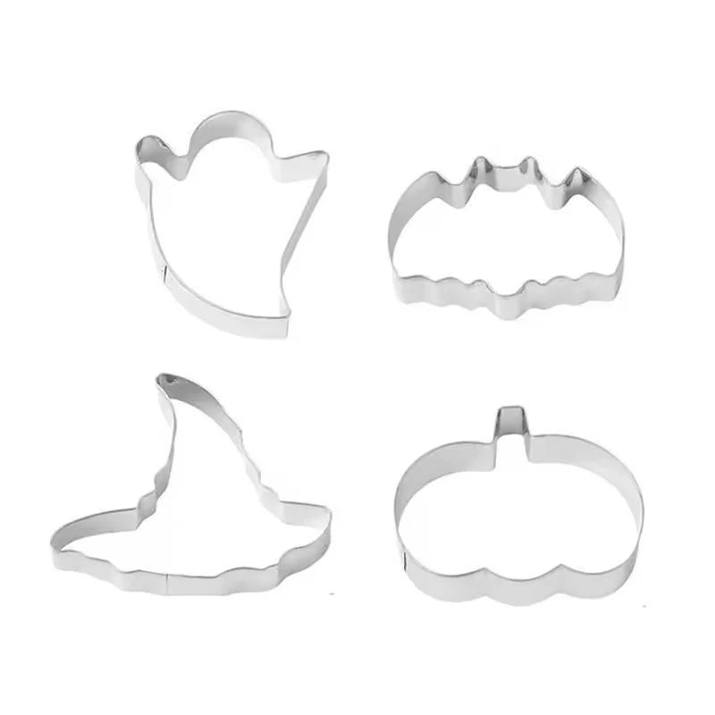 Cookie Cutter Set Halloween Stainless Steel Rolled Edge