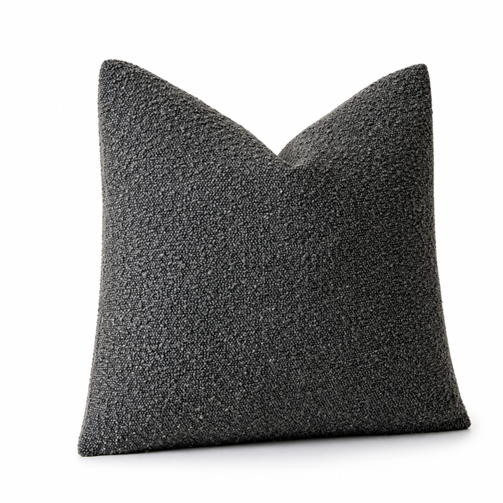 Cushion Cover Bouclé Texture Soft Polyester