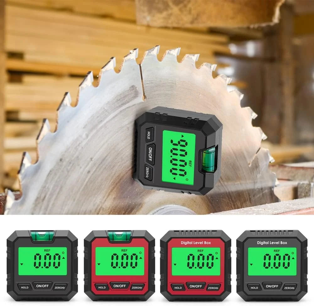 Digital Angle Gauge Magnetic Base High-Precision ±0.2°
