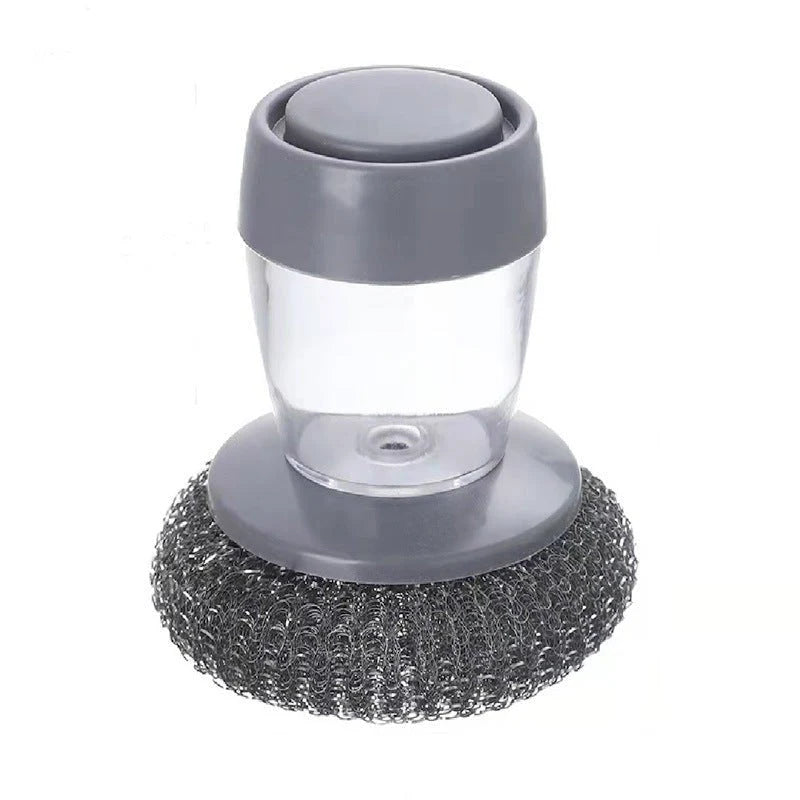 Dish Brush Refillable Soap Dispenser Stiff Bristles