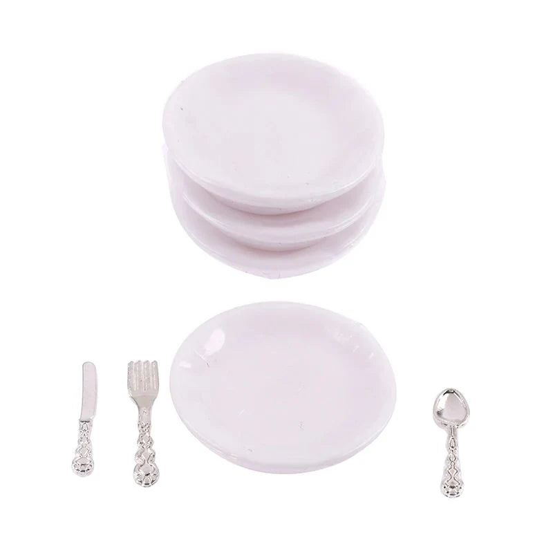 Dollhouse Dinnerware Set 1:12 Scale Set of 4