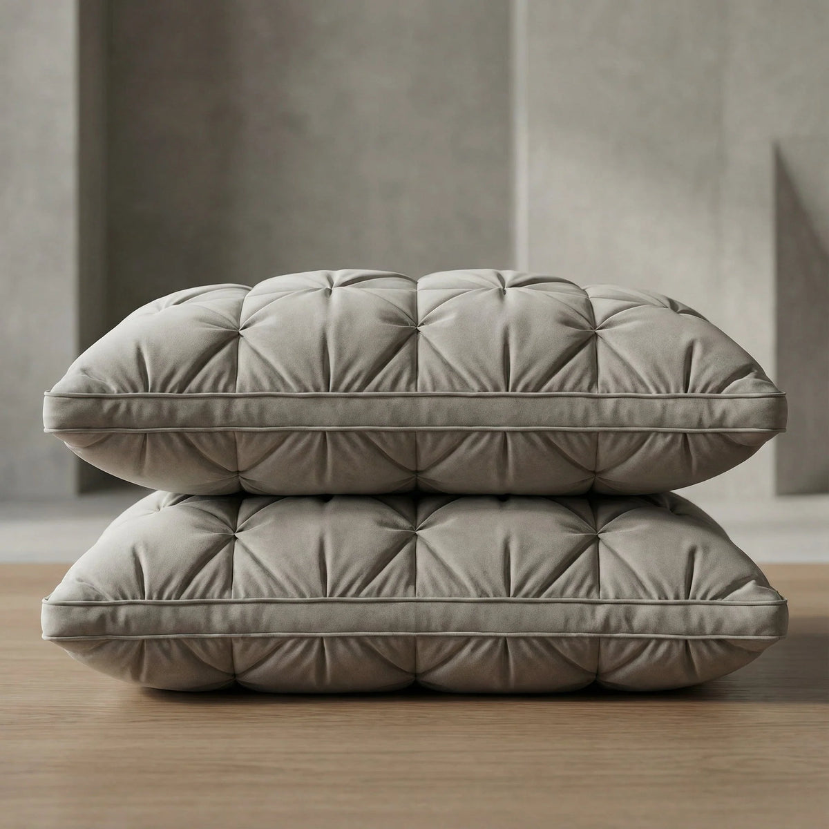 Down Pillow Hotel-Soft Goose Down Breathable Cotton Cover