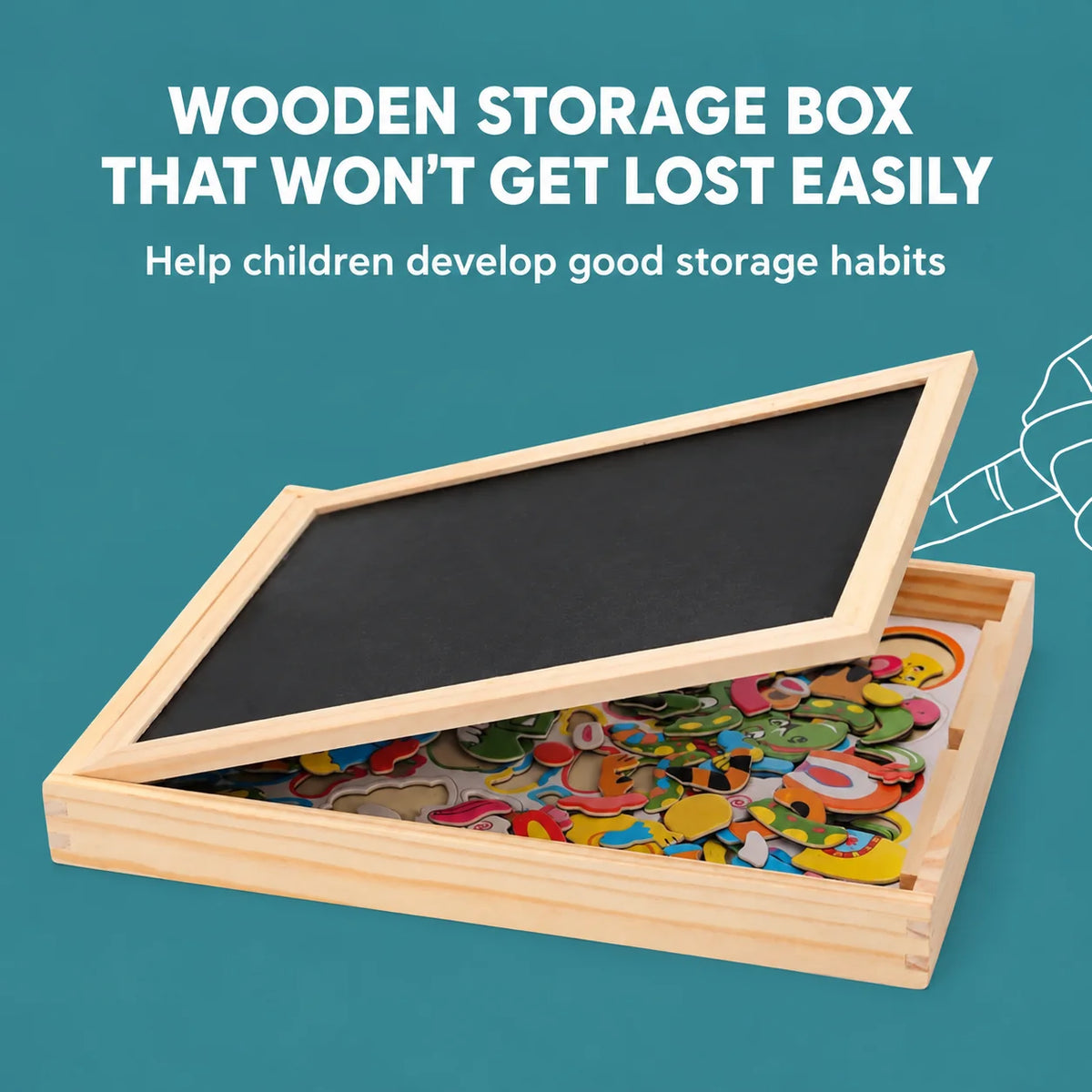 Drawing Board Magnetic & Writable With Integrated Storage