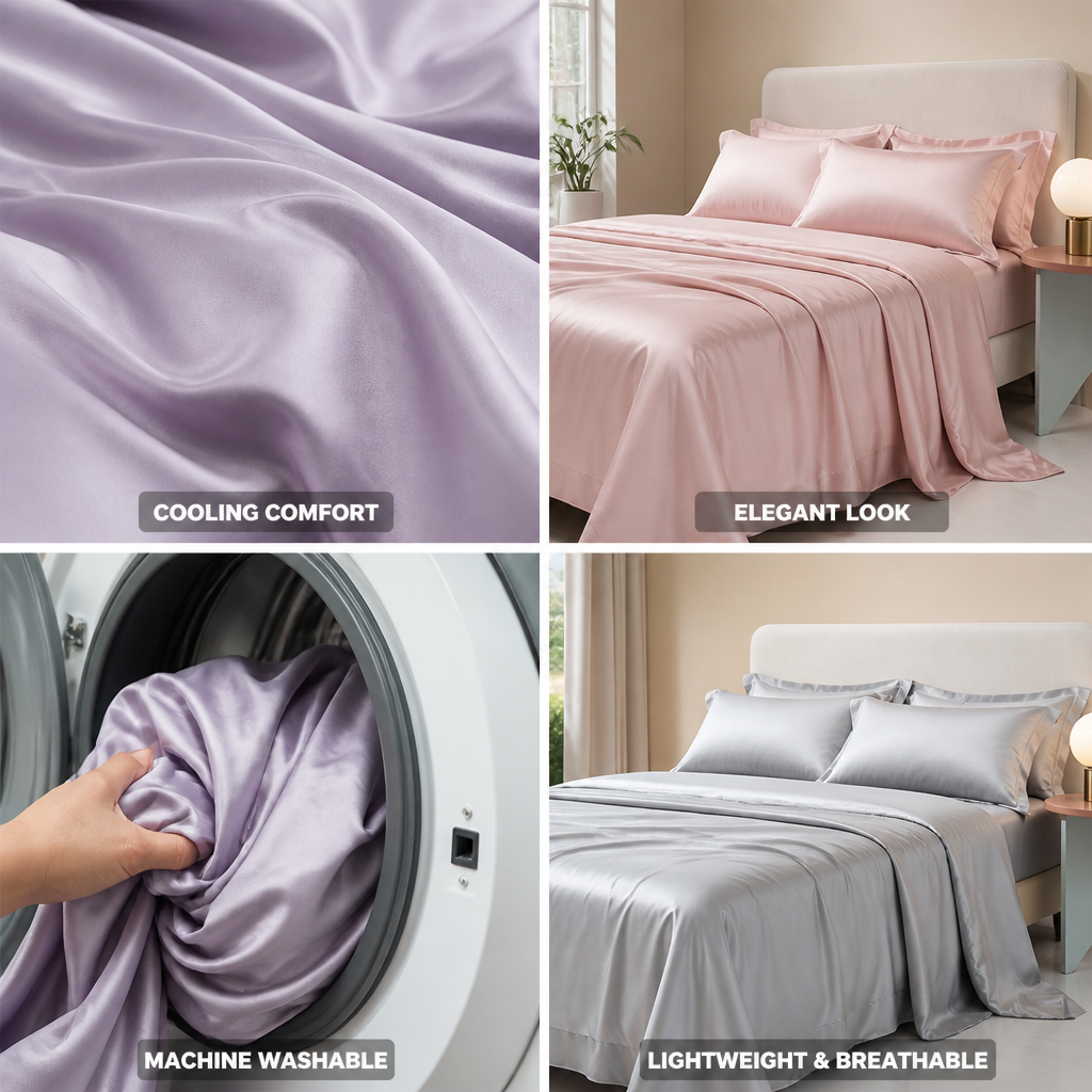 Duvet Cover Cooling Bamboo Fiber Breathable