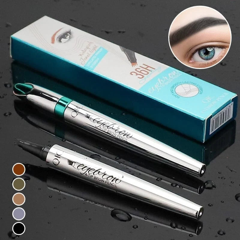 Eyebrow Pencil 4-Prong Microblading Tip Waterproof & Smudge-Proof
