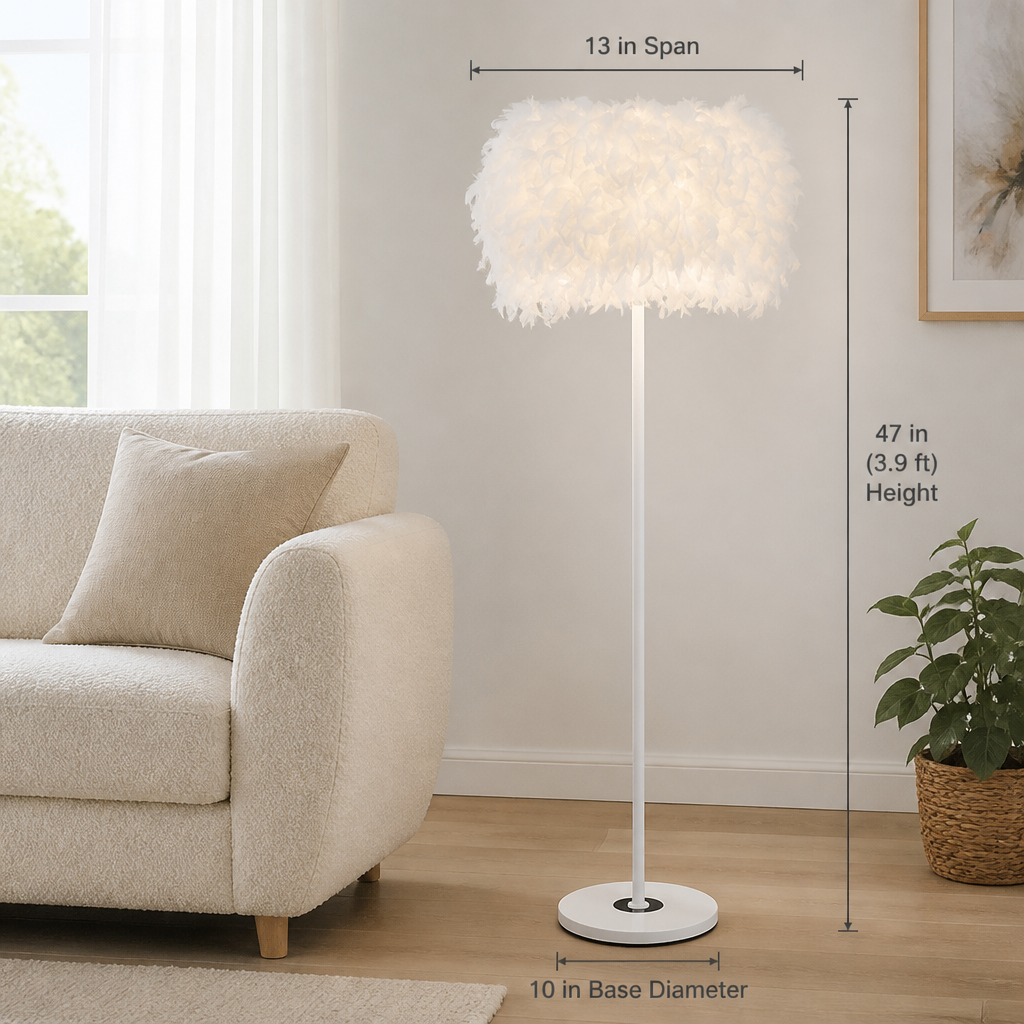 Feather Table Lamp