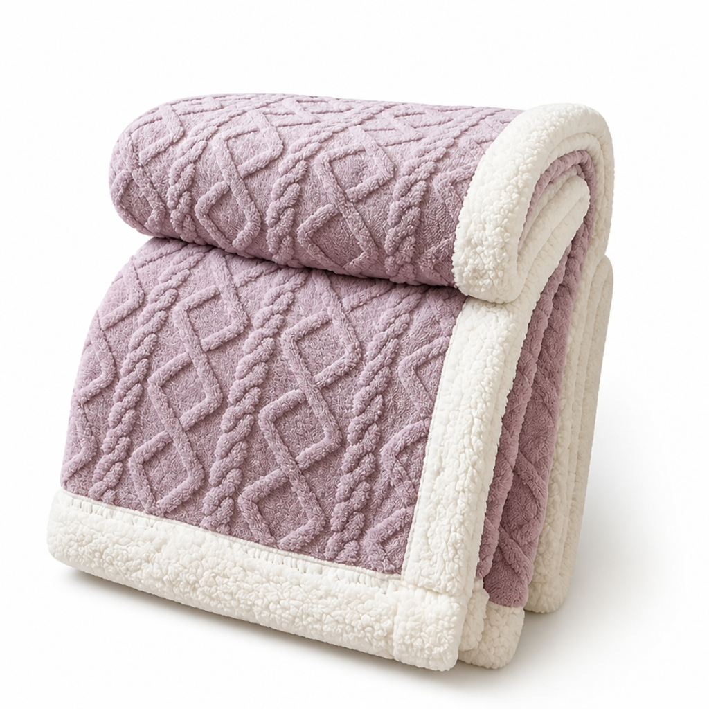 Fleece Blanket Reversible Brushed & Smooth