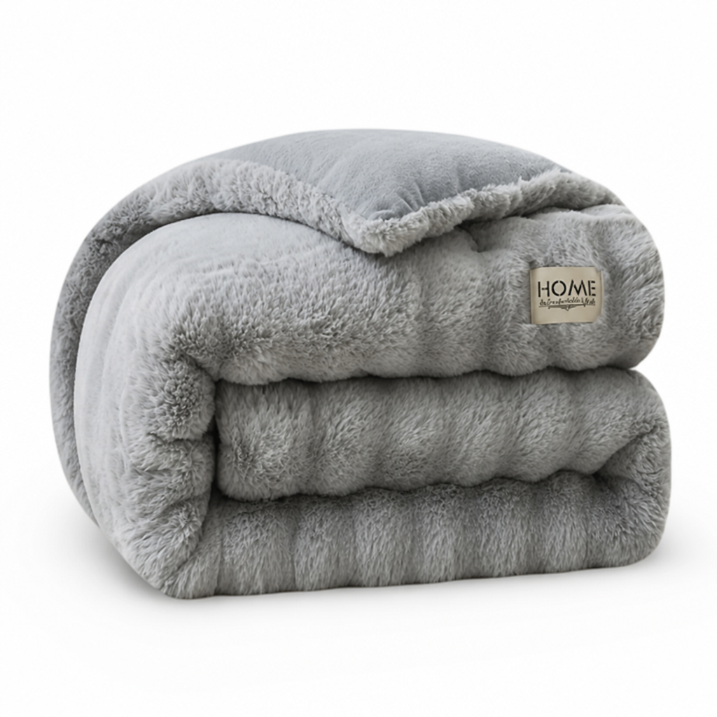 Fleece Blanket Ultra-Soft Rabbit & Milk Velvet Machine Washable