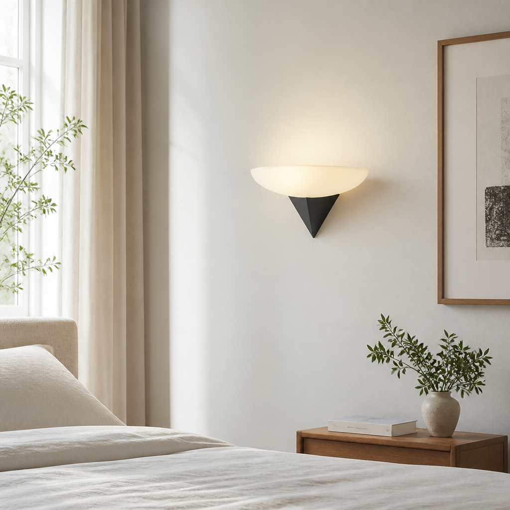 French Glass LED Wall Sconce
