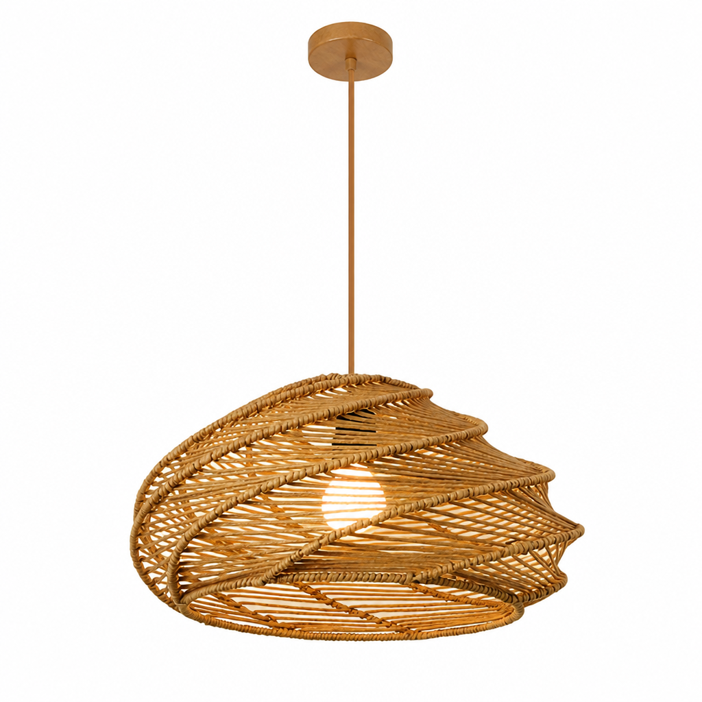 French Paper Rope Pendant Light