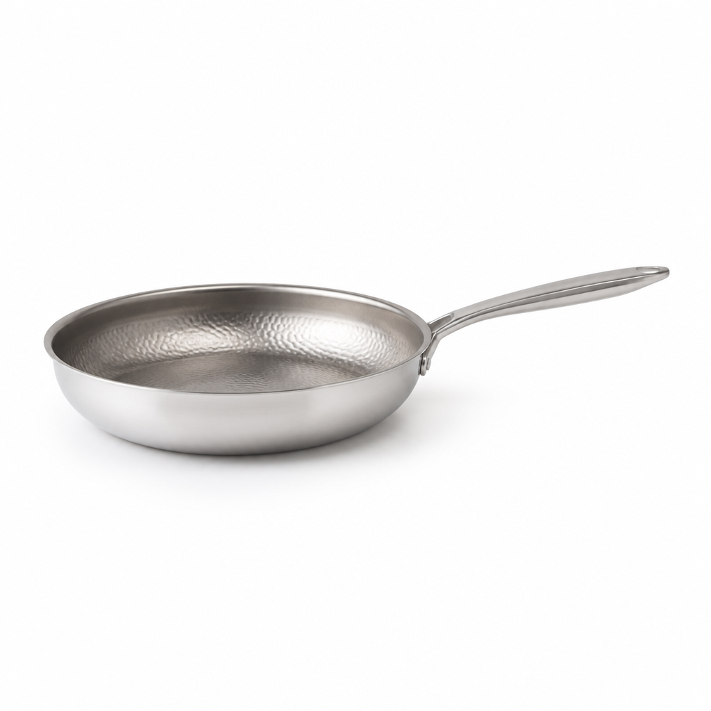 Frying Pan Hammered Titanium Natural Non-Stick Induction Compatible