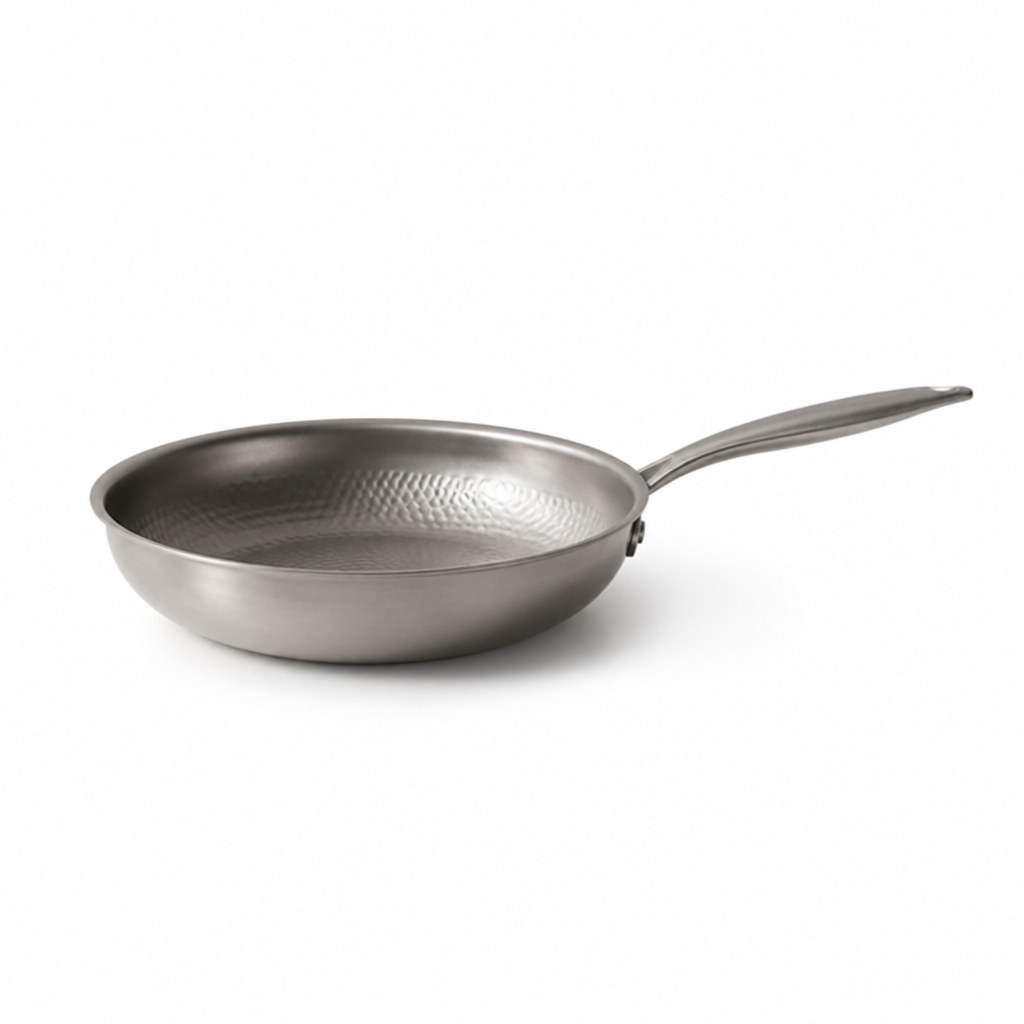 Frying Pan Hammered Titanium Natural Non-Stick Induction Compatible